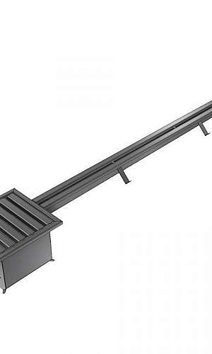 Canaleta de piso em inox Canaleta de piso em inox