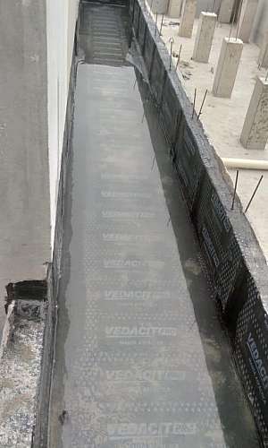 Impermeabilização de calhas de concreto