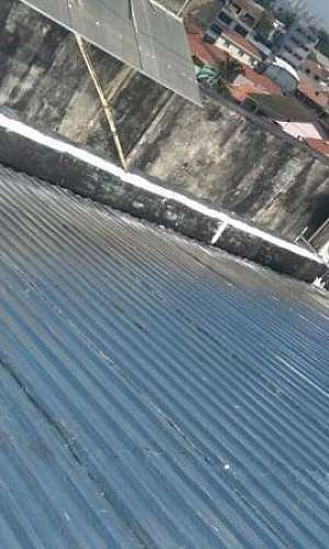 Impermeabilização de telhado galvanizado