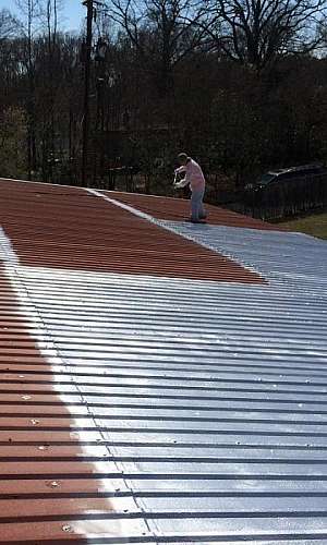 Manta térmica para telhado de amianto